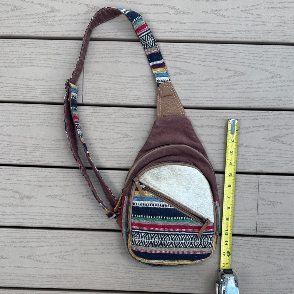 Aztec Patterned Sling Bag - image 1